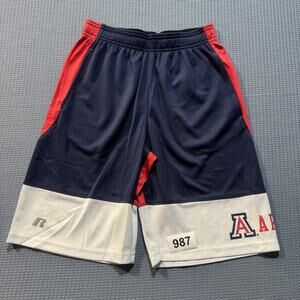 Arizona Training Shorts Boys Sz M Red Pre-Owned Excellent
